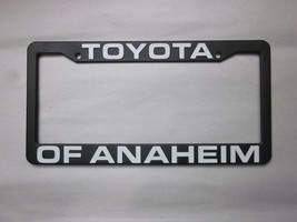 Toyota of Anaheim License Plate Frame Dealership Plastic - £14.94 GBP