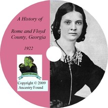 ROME &amp; FLOYD County,Georgia GA - History Genealogy - Family Tree Ancestry CD DVD - £4.69 GBP