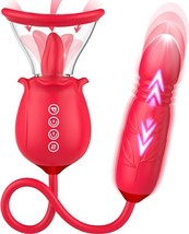 Rose Sex Toy for Womens Sex - 3in1 Upgrade Rose Sex Stimulator for Women (Red) - £28.78 GBP