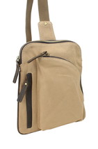 Vagarant Traveler Cotton Canvas Chest Pack Travel Bag CK92.Khaki - £21.92 GBP