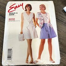 McCall&#39;s 8030 Sewing Pattern Easy Stitch &#39;n Save 8030 8-10-12-14 Uncut - $4.80