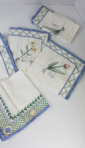 Park Imports &amp; Designs Napkins 6  Floral Cloth 100% Cotton 17” Square - £11.73 GBP