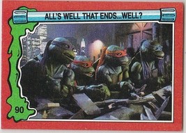 N) 1991 Topps - Teenage Mutant Ninja Turtles 2 - Movie Trading Card - #90 - $36.72 MXN