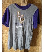 Nike Tee dri-fit small size L S U cotton T-shirt - $200.88 MXN