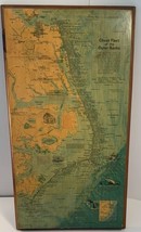 National Geographic Ghost Fleet If The Atlantic Outer Banks Map Framed - £25.56 GBP