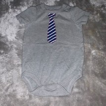 Infant Size 9 Months Circo Gray Grey Necktie Tie One-Piece Creeper Shirt... - £7.96 GBP