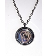 Heart Pendant Austrian Crystal stainless steel  CENTER SPINS - $302.61 MXN