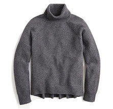 NEW JCrew Women’s Supersoft Yarn Turtleneck Sweater Heather Charcoal Size XS - £47.32 GBP