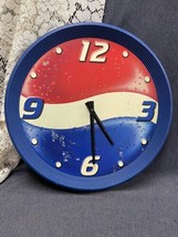 Rare Working Pepsi Cola Vintage Wall Clock Impact International 18” Diameter - £34.93 GBP