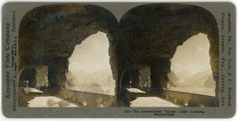 c1900&#39;s Real Photo Stereoview Keystone The Axenstrasse Tunnel in Switzerland - £5.33 GBP