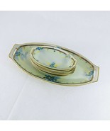 Nippon Celery Platter with 6 Salt / Dip Dishes Hand Painted Je Oh China ... - £60.66 GBP