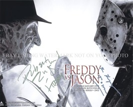 Freddy Vs Jason Cast Signed Autograph 8x10 Rp Photo Halloween Friday 13th - £14.86 GBP