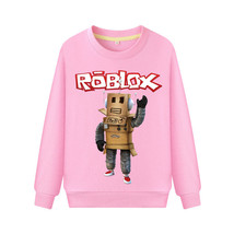 Wm roblox kid child hoodie pullover sweatshirt long sleeve pink type robot thumb200