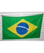 Brazil 3&#39; x 5&#39; Ft Nylon Premium Outdoor Embroidered Green Blue yellow - €29,72 EUR