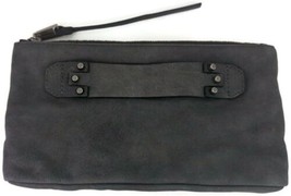 She+Lo Next Chapter Clutch Grey Leather Pouch Purse - £18.30 GBP