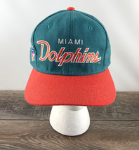 Miami Dolphins Sports Specialties The Pro Script Hat  100% Wool VTG Size 7 1/4 - £79.38 GBP