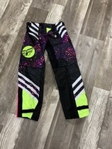 Womens Fly Kinetic Moto Pants Size 3/4 NWOT Adjustable Breathable Bright Neon - £29.18 GBP