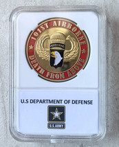 101st Airborne Challenge Coin Death From Above US Army A-6 - £11.85 GBP
