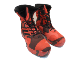 Double Red Men&#39;s Red Hell Lightweight Tactical Boot Red Camo Size 10M - $42.74