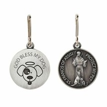 God Bless My Dog St. Francis Pet Medal with Two FREE Prayer Cards - £8.77 GBP