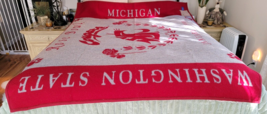 Pendleton Blanket Michigan Washington State University Rose Bowl 1998 36... - £176.33 GBP