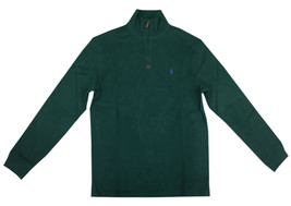 Polo Ralph Lauren Men&#39;s Half Zip French Rib Pullover Sweater, Green, 2XL, 3727-8 - £69.76 GBP