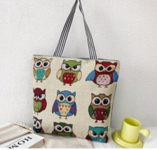 Retro Owl Shoulder Bag Womens Handbag Beach Kids Girls Bird Lovers Gift - $11.50