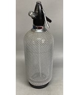 Vintage Large 14&quot; Syphon Seltzer Bottle Wire Chain Mesh Mixer - $24.75