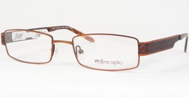 Redline Optics Rh 109 C8 Burnt Orange Unique Rare Eyeglasses 52-18-135mm (Notes) - $49.50