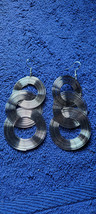 New Pierced Earrings &quot;Silver Tone&quot; Disco Retro Dressy Classic Collectible Nice - $14.99