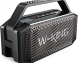 W-KING D9-1 Bluetooth Stereo Speaker 60W Super Loud Full Bass - Black - £63.92 GBP