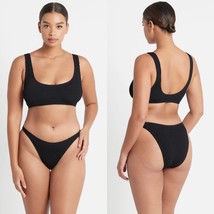 Bound By BOND-EYE Black &#39;malibu&#39; Crop Eco Bikini Top (O/S) Nwt - £74.39 GBP