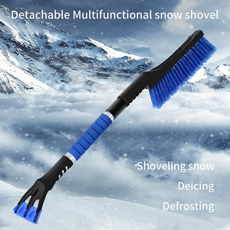 2 in 1 Car Windshield Cleaning Scraping Tool Winter Detachable  Snow Brush - £16.22 GBP