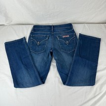 Vintage Hudson Jeans Women&#39;s Sz 29 Blue Straight Mid Rise Made In USA Co... - £31.72 GBP