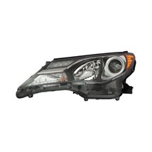 Headlight For 2013-2015 Toyota RAV4 Driver Side Black Chrome Halogen Clear Lens - £150.63 GBP