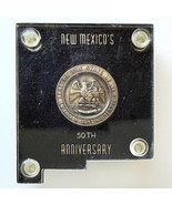 Uncirculated 1962 New Mexico 50th Golden Anniversary Token mounted in Pl... - £38.75 GBP
