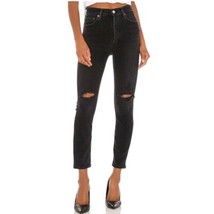 Agolde Jeans Womens Size 24 Black Nico High Rise Slim in Cassette Distre... - €23,17 EUR