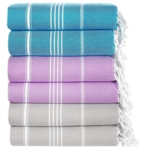 Turkish Beach Towels Set - Quick Dry Travel Towel, Oversized Beach Towel... - £79.78 GBP