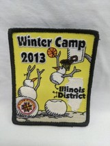 Winter Camp 2013 Illinois District Hook And Loop Embroidered Patch 3&quot; X ... - £22.15 GBP