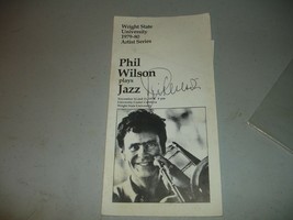 Trombonist Phil Wilson - Autographed Program, Wright State University 1979 - £71.21 GBP