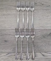 Holmes &amp; Edwards Silver Plate Spring Garden Salad Fork - 8 Pc - £23.72 GBP