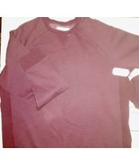 Sonoma Sweatshirt Crewneck Burgundy Vintage Wash Mens XXL Fleece Lined C... - $19.80