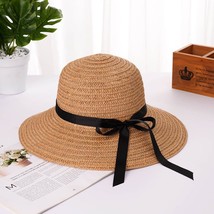 Hot Sale Flat High  Hat Summer Spring Women&#39;s Travel Caps Straw Hat ages Beach C - £153.17 GBP