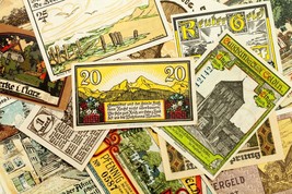 1920&#39;s Germania Notgeld (Emergenza Soldi) 25pc - Berchtesgaden, Canth , Wunstorf - £77.95 GBP