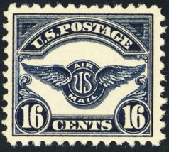 C5, Mint VF NH 16¢ Early Airmail Stamp CV $120 * Stuart Katz - £54.71 GBP