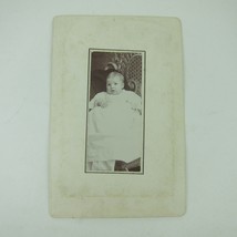 Cabinet Card Photograph Baby in White Baker &amp; Bobier&#39;s Greenville Ohio Antique - £7.81 GBP