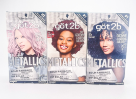 Got2b Metallic Bold Radiance M84 Pink M65 Red M66 Charcoal Blue Mix Asso... - £17.02 GBP