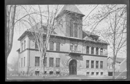 Vintage Paper Postcard Public School No 1 Ogdensburg New York 1908 Cancel - $12.86