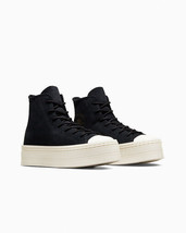 Converse Chuck Taylor AS Modern Lift Mono Suede Shoes, A05285C Multi Sizes Black - £80.28 GBP