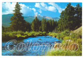 Vtg Postcard-Glacier Creek Colorado-Landscape-Mike Roberts-6x4 Chrome-CA5 - £3.55 GBP